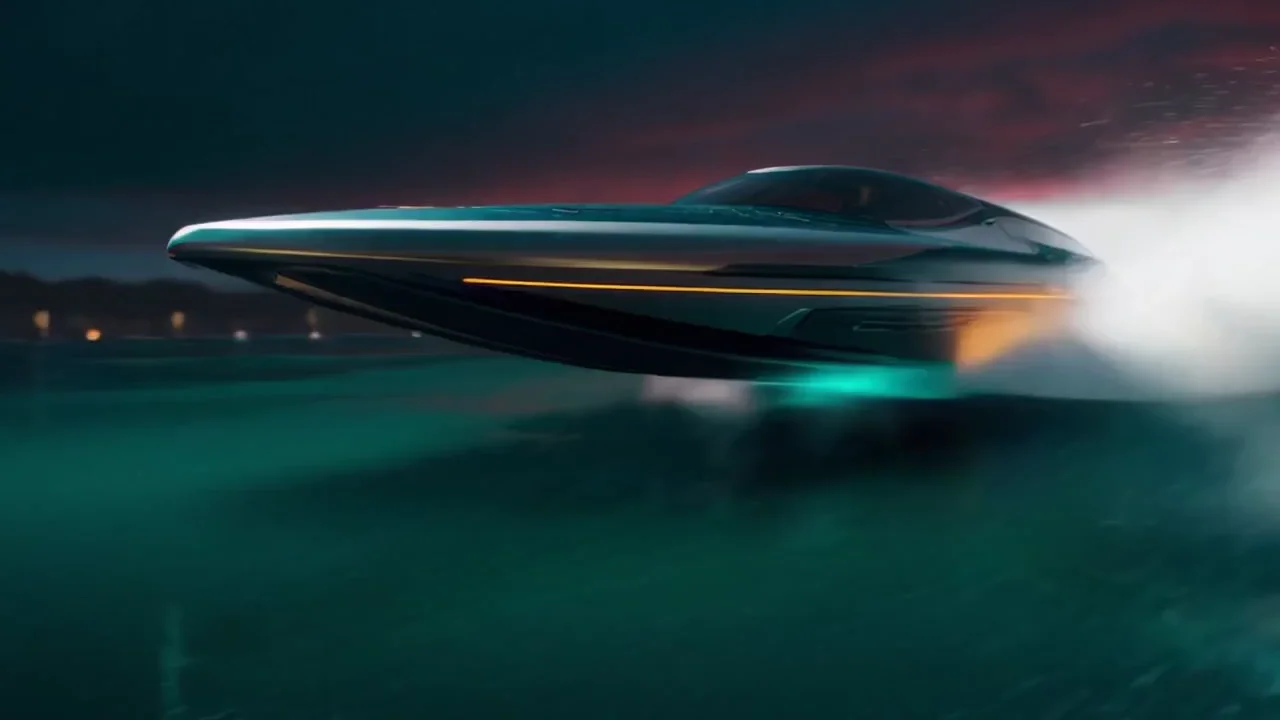 AIが競艇を予想する世界観を表現した競艇イメージ